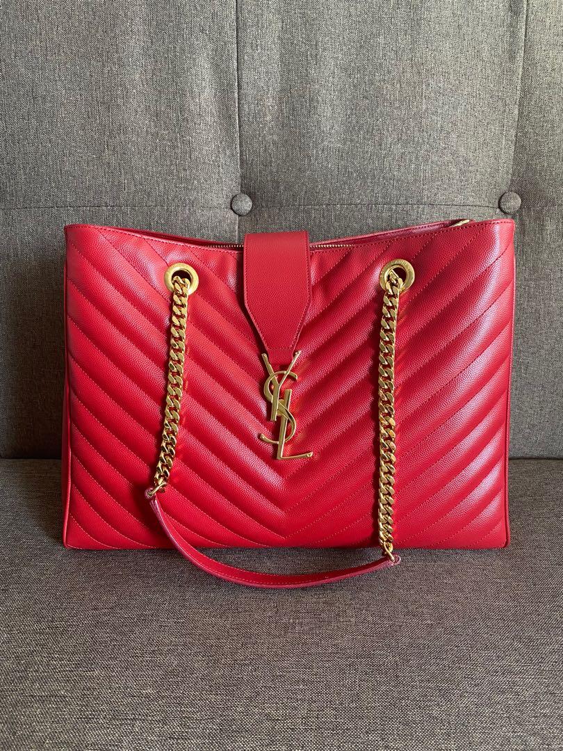 Handbags Loulou Shopping Saint Laurent Leather Authentic Women s Fashion Bags Wallets Shoulder Bags on Carousell