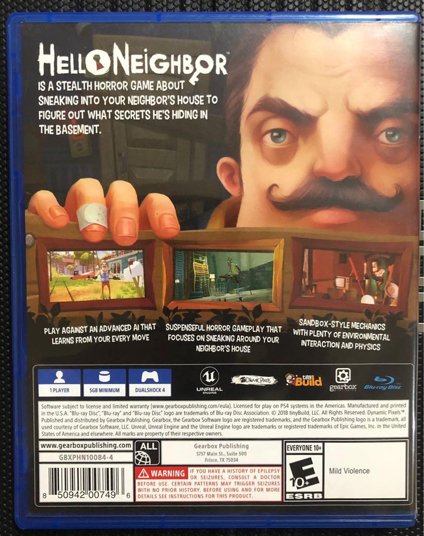 Hello Neighbor (Category: PlayStation) located in Makati City. Submitted by asdj1723 (Listing ID 1119553599, Image 2). Description: .