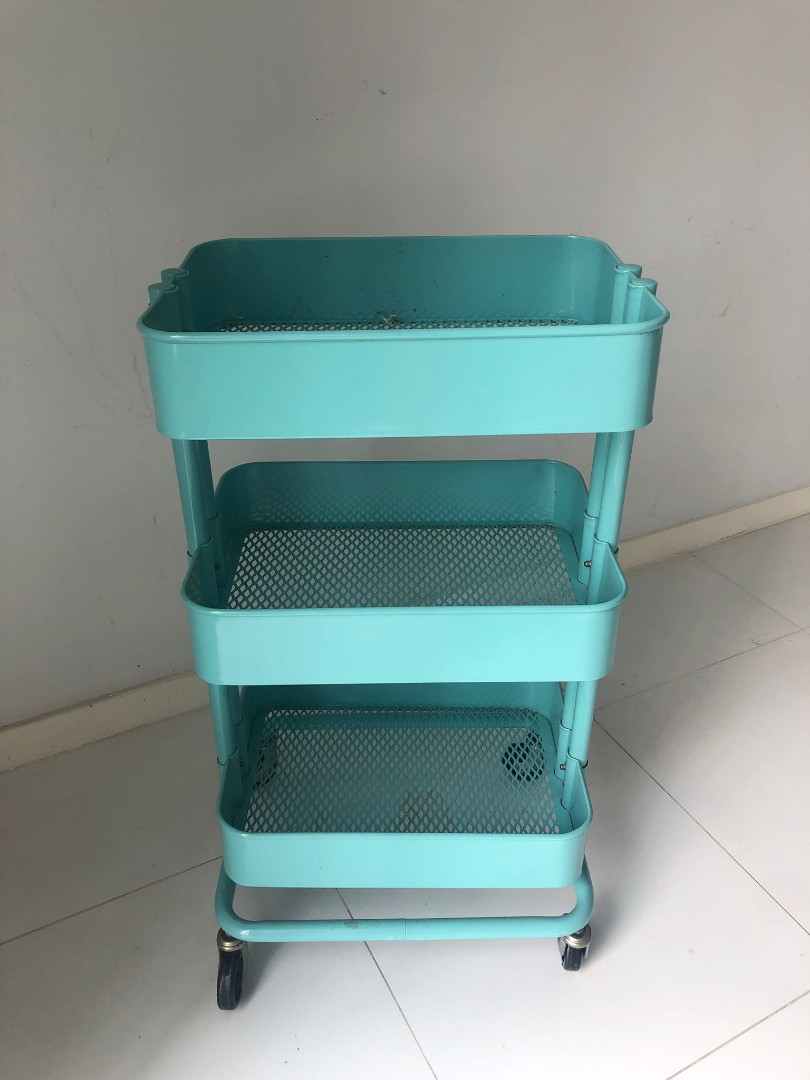 Ikea 3 layers kitchen rack, Furniture & Home Living, Furniture, Shelves