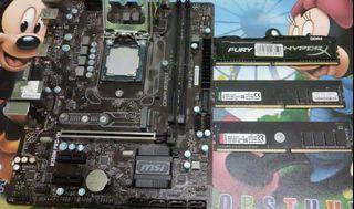 Intel Core i7-7700 Processor / MSI B250M PRO-VH Motherboard / 8GB DDR4 HyperX Memory