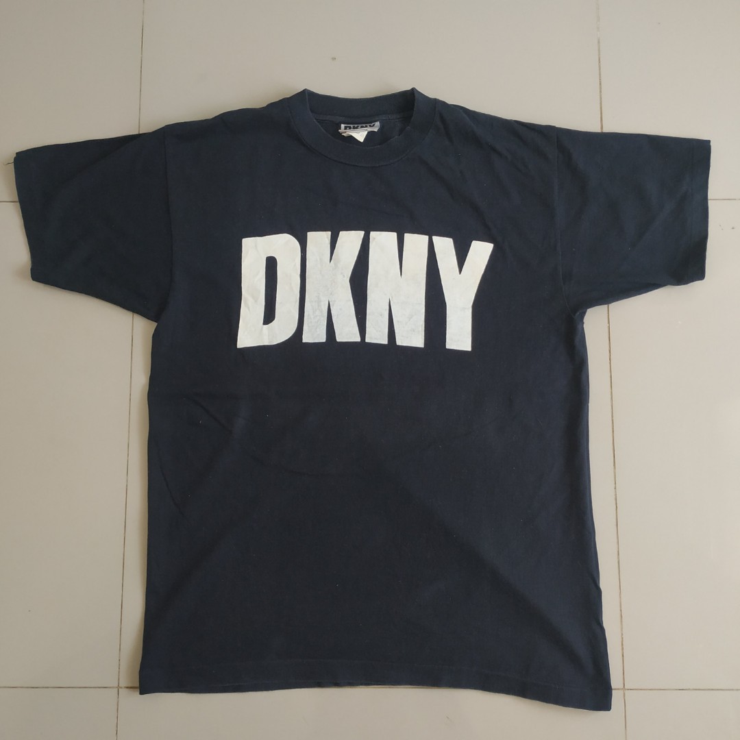 KAOS VINTAGE DKNY JEANS, Fesyen Wanita 