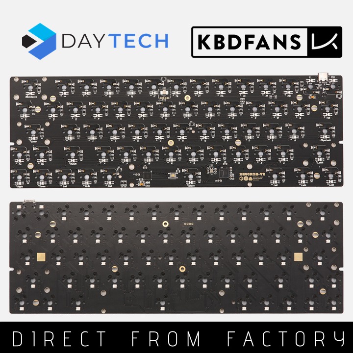 [SG Stock] KBDfans DZ60 PCB RGB Hotswap 60% layout for TOFU60 ...