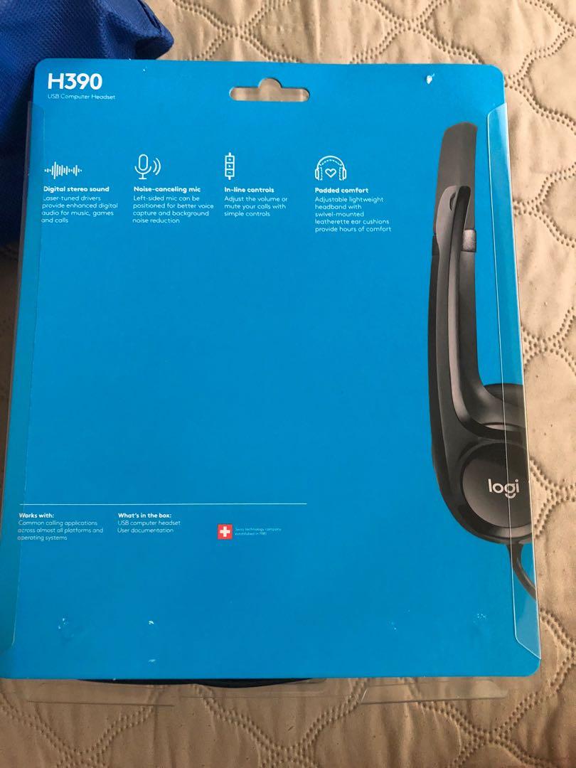 Logitech H390 USB Headset (Category: Headphones & Headsets) located in Taguig. Submitted by joyce.prelovedph (Listing ID 1119491548, Image 3). Description: Logitech h390 usb headset used only twice. Still in box and paperbag .