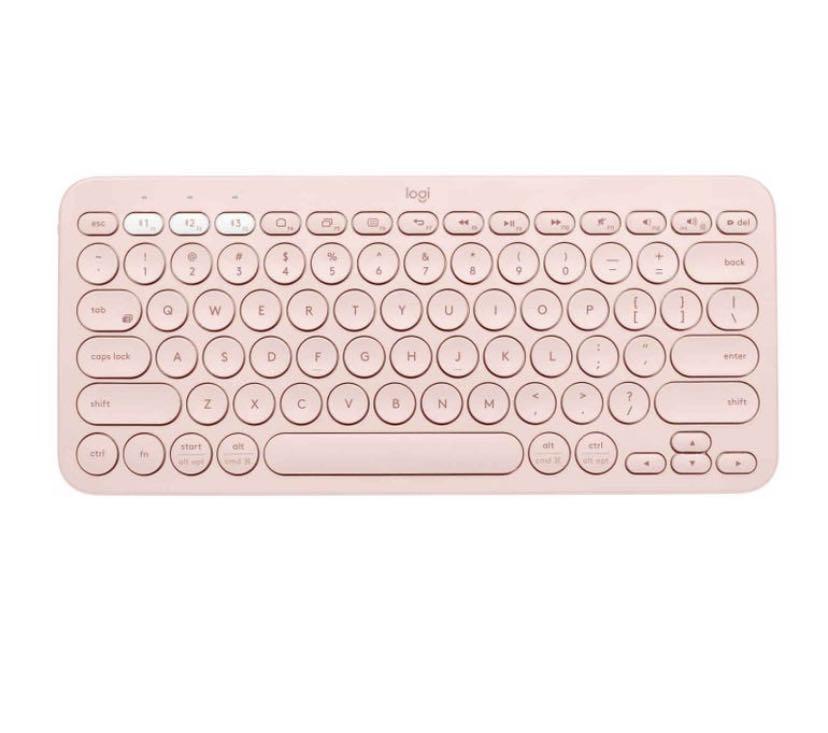 Logitech k380 pastel pink keyboard ( wireless ), Computers & Tech