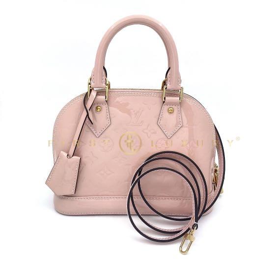 Louis Vuitton Alma Bb Vernis Rose Ballerine, Luxury, Bags & Wallets on  Carousell