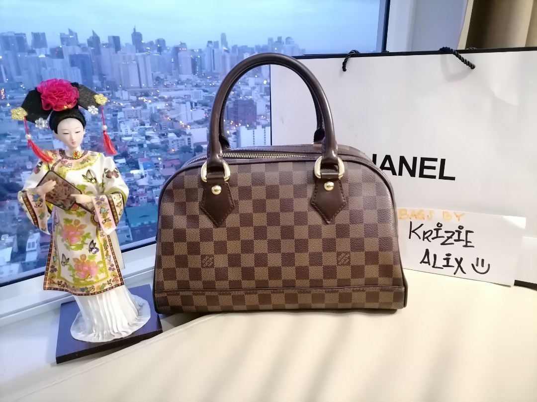 Louis Vuitton Damier Ebene Canvas Duomo Bowling Bag, Luxury, Bags & Wallets  on Carousell