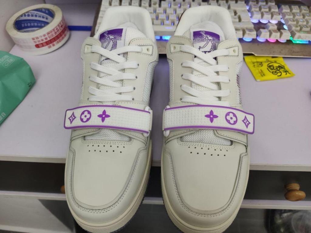 LV Trainer White Purple Sneaker