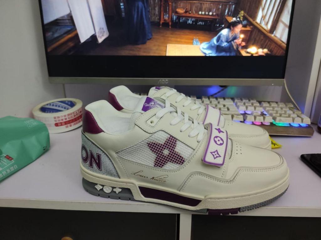 LV trainer (Purple), Men's Fashion, Footwear, Casual shoes on Carousell