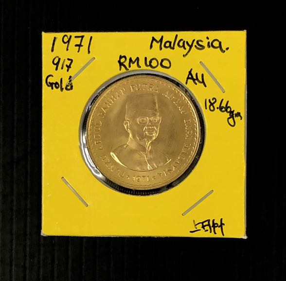 Malaysia RM 100 Gold coin ., Hobbies & Toys, Memorabilia & Collectibles ...