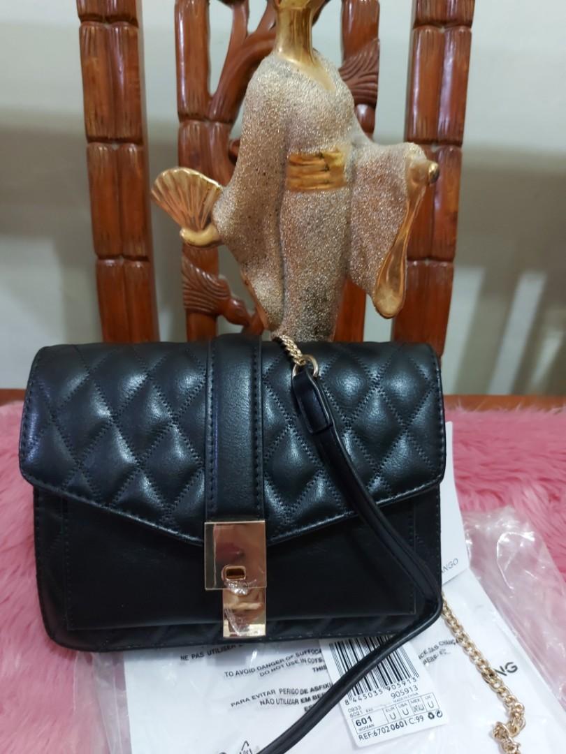 MANGO sling bag (Category: Luxury Bags & Wallets) located in Caloocan City. Submitted by fimanuel (Listing ID 1119488352, Image 1). Description: Mango sling bag selling very low orig mall price 2395 very nice with plastic and tag.