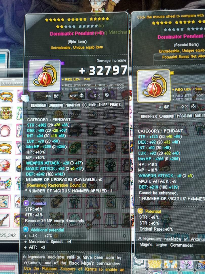 MapleSEA Aquila 17* Dominator Pendant, Video Gaming, Gaming Accessories, InGame Products on