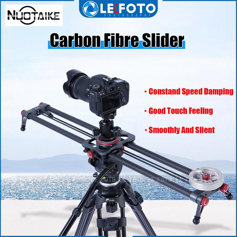 Nuotaike Carbon Fibre Slider 60cm 100cm Camera Slider Video Track Dolly Rail Stabilizer Photography Photography Accessories Other Photography Accessories On Carousell