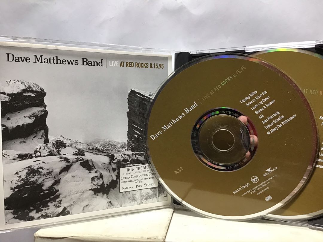 ORIGINAL US PRESS Dave Matthews Band - Live at Red Rocks OOP 1997 USA ...