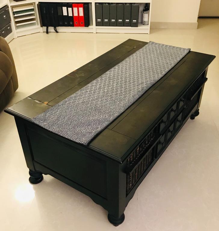 Picket and Rail Solid Wood Coffee Table (For Free), Furniture & Home