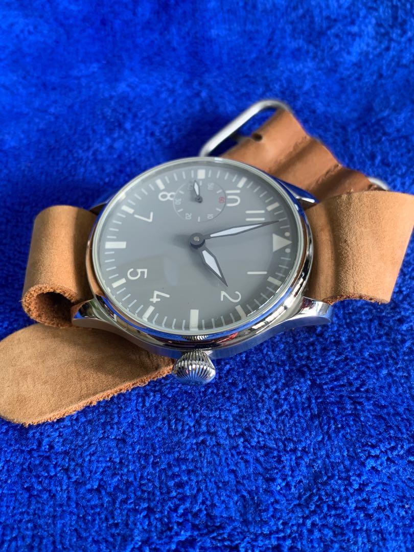 Pilot Styled Manual Winding Watch & Tough Solar GShock Bundle, Men's