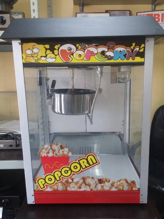 POPCORN MAKER MACHINE (BRAND NEW) (Category: Other Kitchen Appliances) located in Manila. Submitted by cosmicmachineries (Listing ID 1119475699, Image 1). Description: POPCORN MAKER MACHINE (BRAND NEW) Commercial-use 220 V, 1.45 Watts Easy clean With warmer display cabinet Dimensions: 482 x 355 x 635 mm Price: 14,000* CASH DISCOUNTED PRICE: PHP 11,000 Warranty: 6 months warranty on parts and services For assistance and other inquiries, send us me