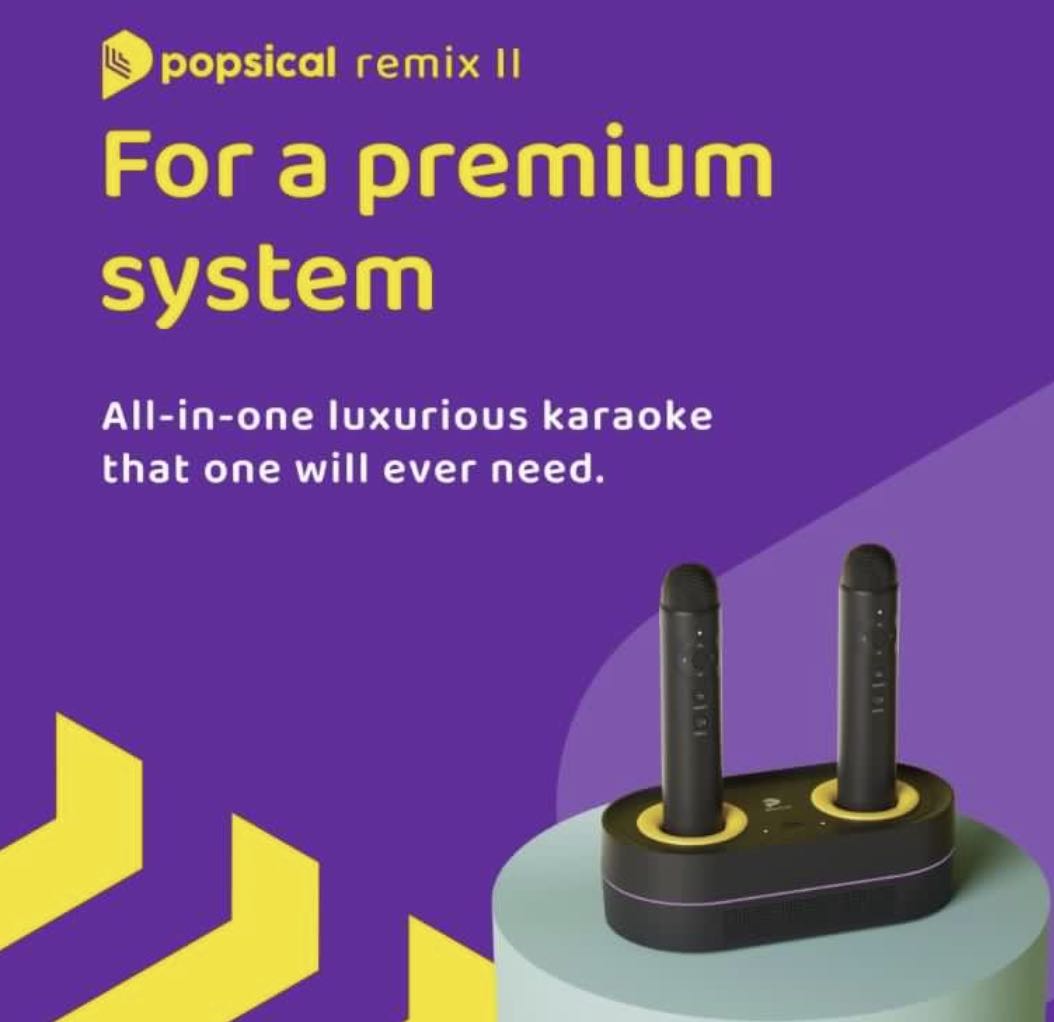 Popsical Remix II Home Karaoke System + Harman Kardon