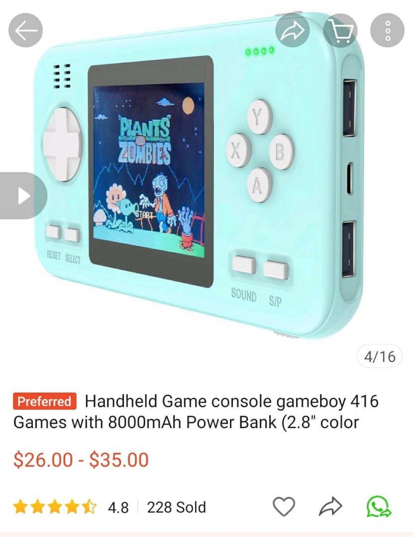 Wanle gameboy power bank deals