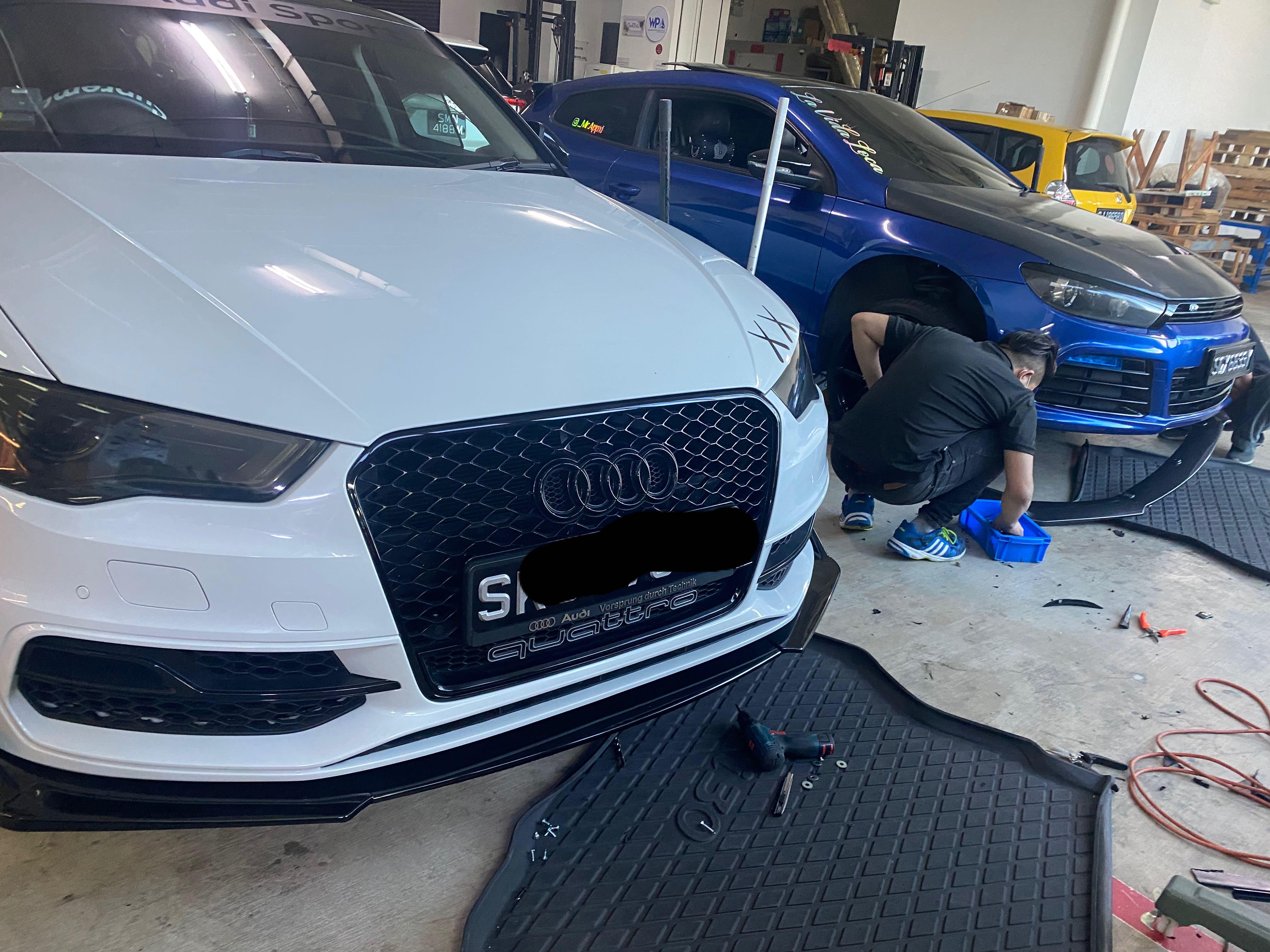 Professional installation universal front lip at affordable price!, Car