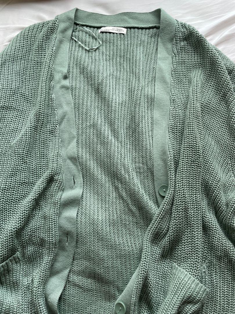 Pull and bear green sweater store