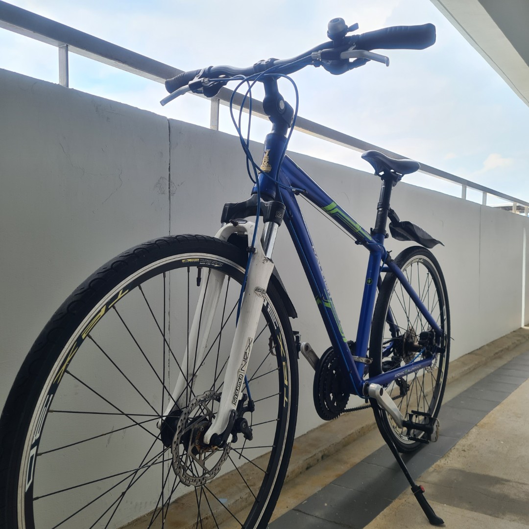 Raleigh Misceo Trail 1.0 Front Suspension Hybrid Bike Bicycle, Sports