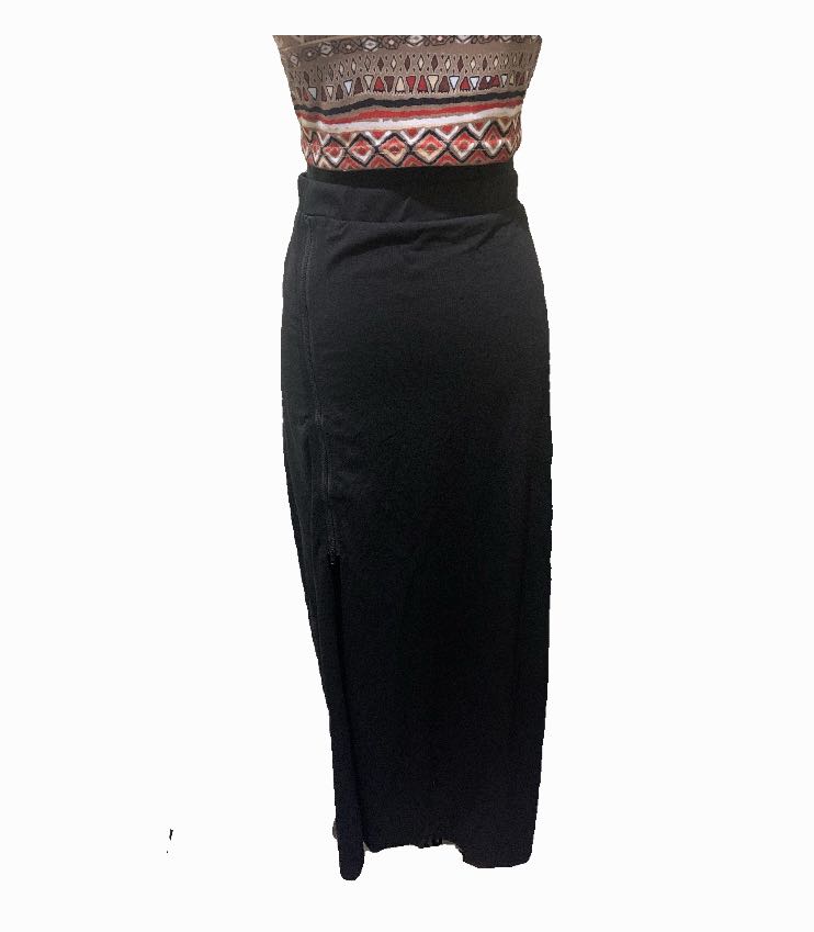 Shein long skirt black, Women's Fashion 