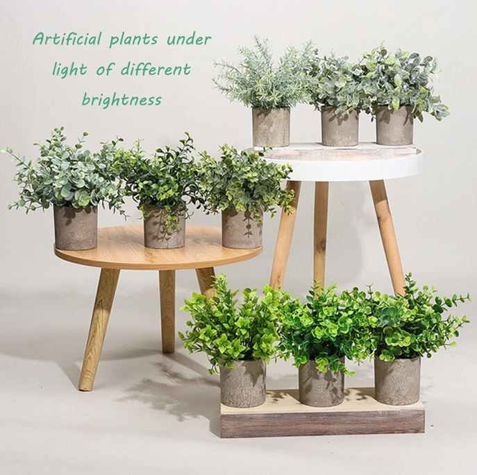 Small Potted Artificial Table Plants, Mini Fake Rosemary Plant Faux