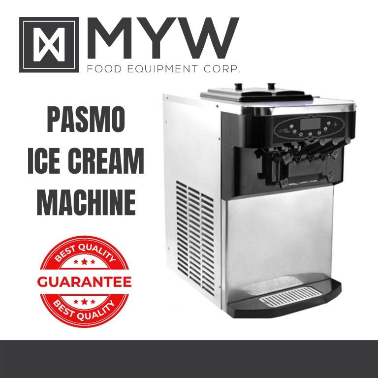 SOFT ICE CREAM MACHINE (BRAND PASMO) (Category: Ice-cream Makers) located in Manila. Submitted by cosmicmachineries (Listing ID 1119507263, Image 1). Description: SOFT ICE CREAM MACHINE (BRAND PASMO) MODEL NUMBER: S 630C # OF FLAVORS: 2+1MIXED FREEZING CYLINDER: 1.8L X2 MIX HOPPER: 6L X2 CAPACITY: 30-35 L/HR POWER: 2.1 KW MACHINE SIZE: 910X546X940MM WEIGHT: 135 KG UNIT PRICE: 125,000PHP* CASH DISCOUNTED PRICE: PHP 115,000 WARRANTY: 6 MONTHS WARRA