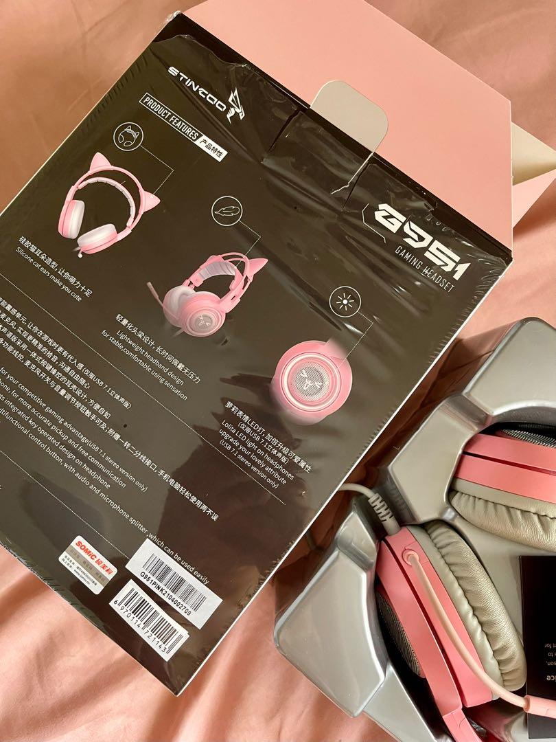 SOMIC G951 Pink Gaming Headphones Headset Audio Headphones