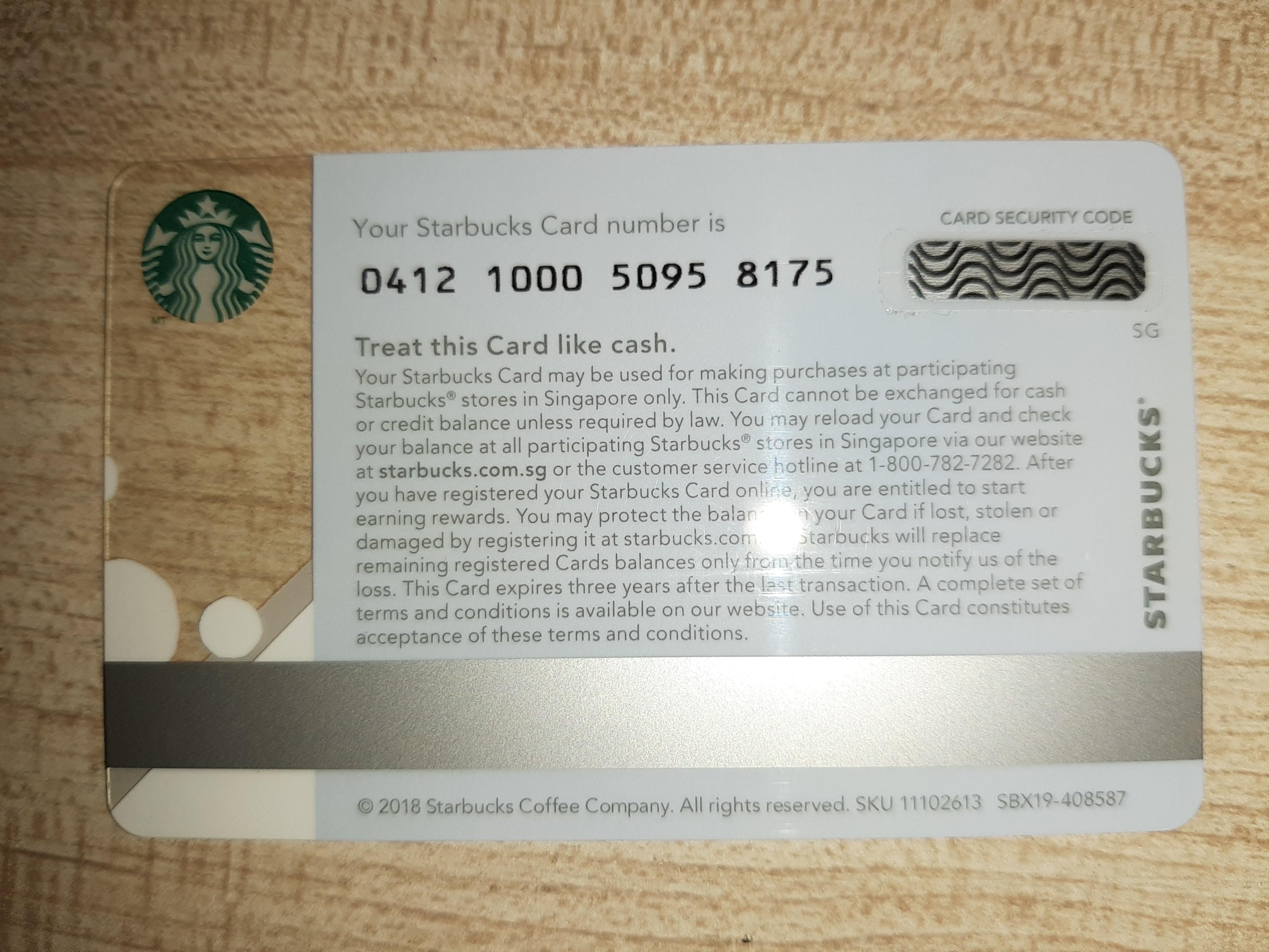Starbucks Gift Card, Food & Drinks, Other Food & Drinks on ...
