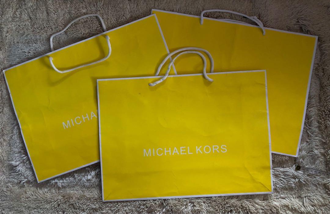 Take All: 3 MK Paper Bag (Category: Luxury Bags & Wallets) located in Muntinlupa City. Submitted by cathrift (Listing ID 1119449398, Image 1). Description: 12x17 Take All: 3 MK paper bags Offer your price.