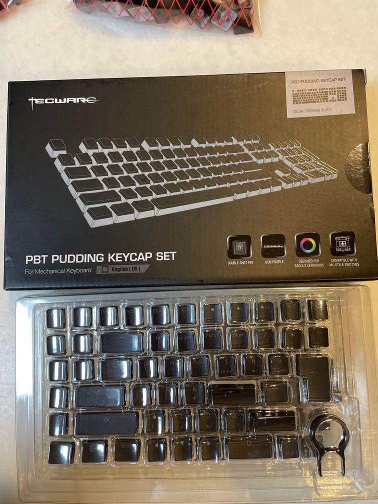 Tecware PBT Pudding Keycap Set (Black), Computers & Tech, Parts
