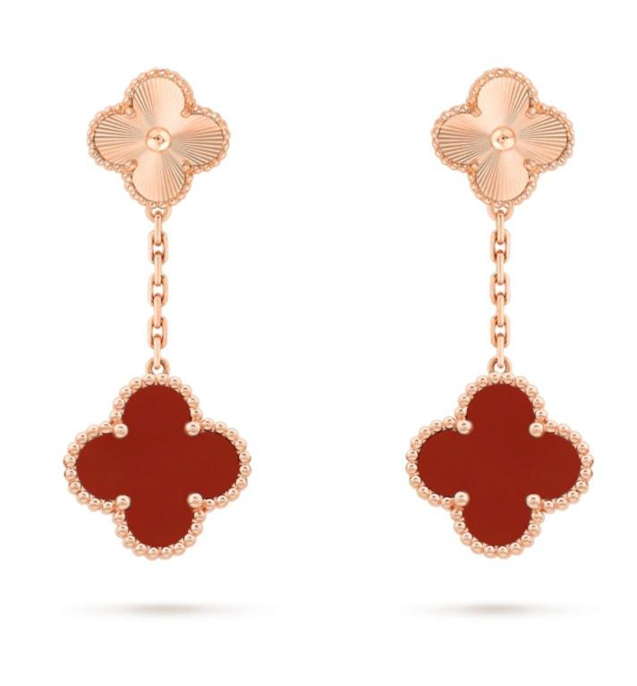 Van cleef guilloche earrings cheap