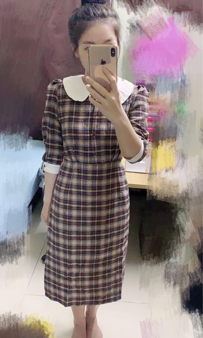 Vintage checkered dress