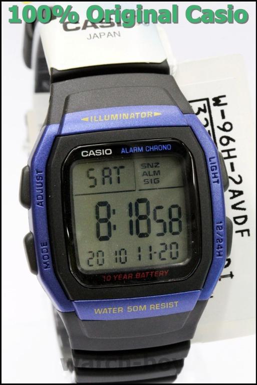 W 96H 2A W96H 2A w 96 1 CASIO blue w96