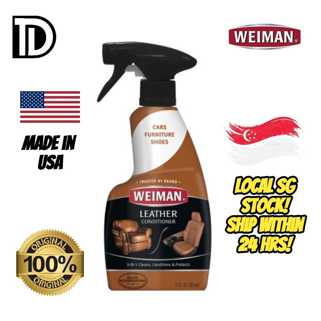 Weiman Leather Cleaner Spray Leather Conditioner Protector Bags