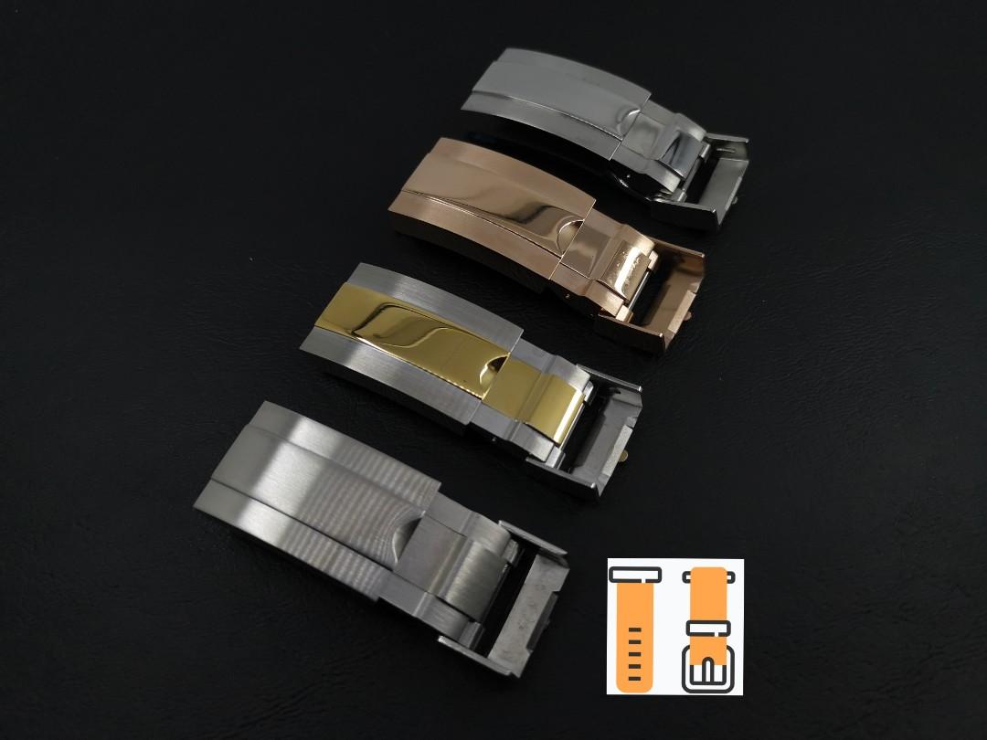 16mm 專用型 摺疊扣 合用:勞力士 Rolex 錶帶 使用, 男裝, 手錶及配件, 手錶 - Carousell