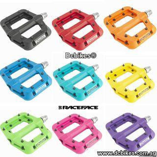 🆕! RaceFace Chester Composite Green/Yellow/Pink/Red/Blue/Orange/Black/Turquoise/Purple Flat Pedals #Dcbikes Race Face