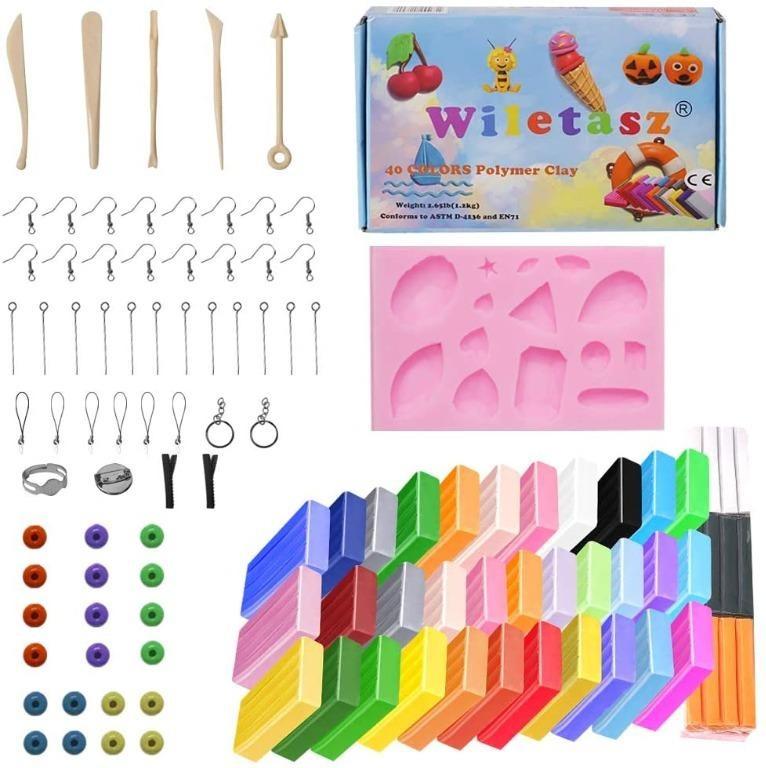 Modelling Clay Set 15 Pieces Plasticine Plastic Cutting Shapes Non Toxic Child ! 