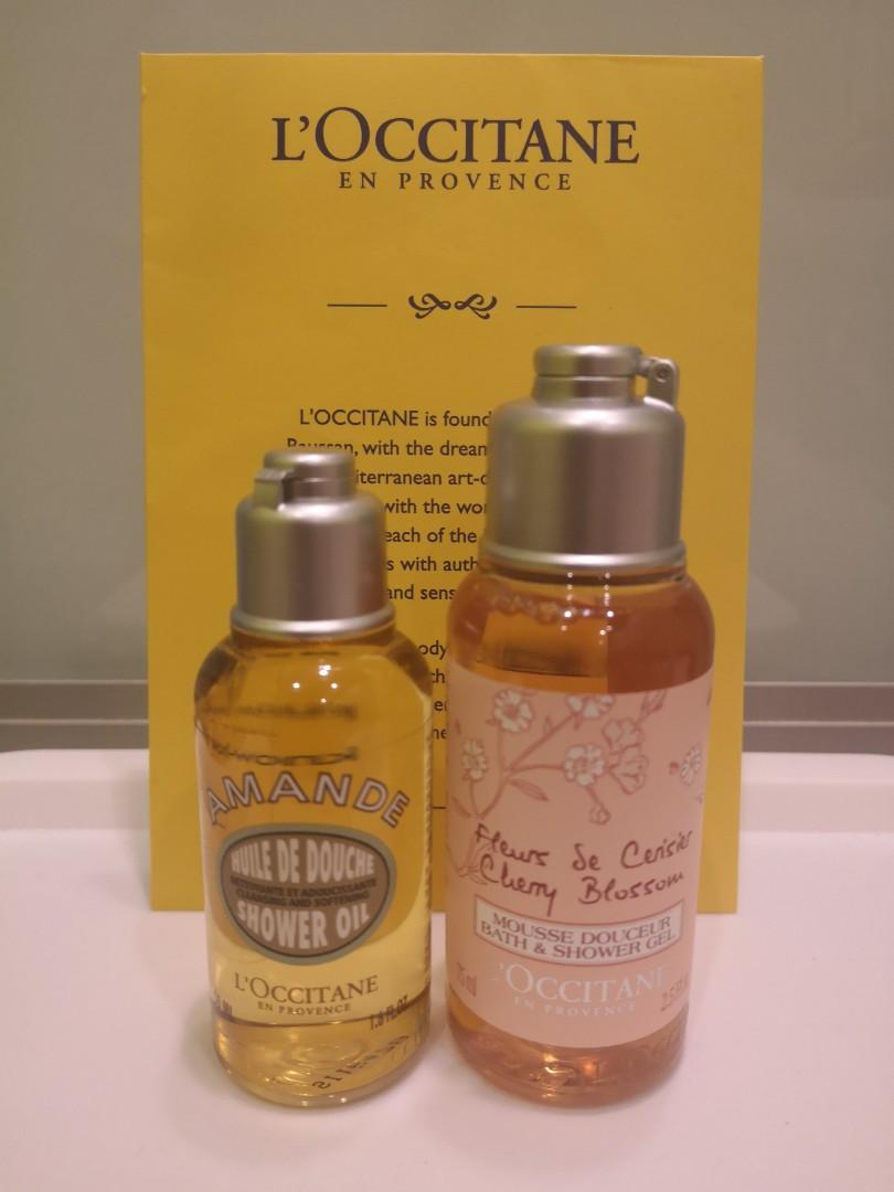 Shipping Now L Occitane Shower Oil Gel Trail Kit Health Beauty Skin Bath Body On Carousell