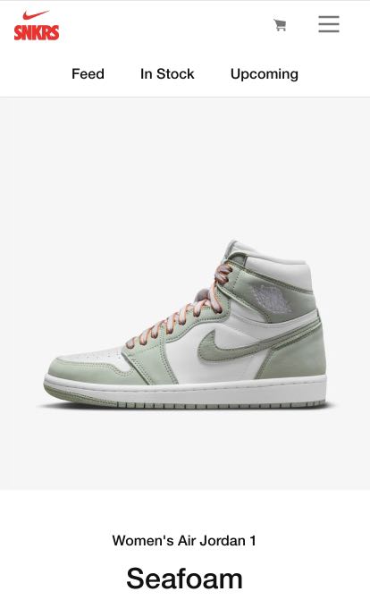 snkrs seafoam