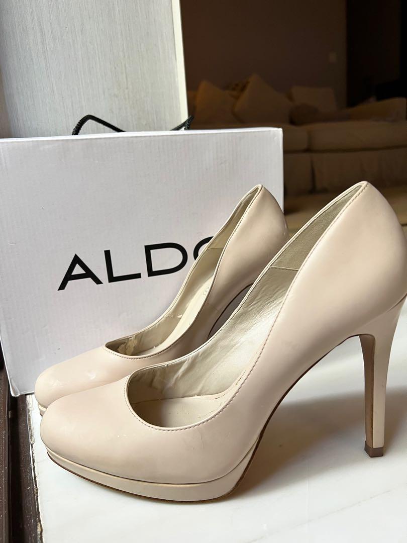 ALDO nude pump heels