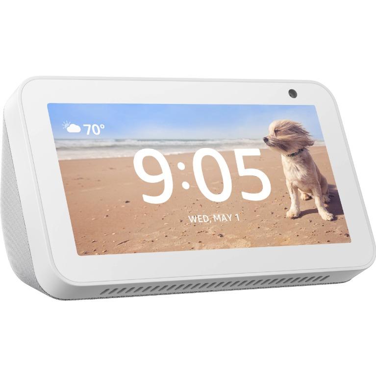 AMAZON ECHO SHOW 5 (Category: Entertainment Systems & Smart Home Devices) located in Taguig. Submitted by urbangizbyinfomax (Listing ID 1119658070, Image 2). Description: Alexa can show you more – Compact 5.5” smart display ready to help manage your day, entertain at a glance, and connect you to friends and family. Made to fit your life – Cook along to step-by-step recipes. Easily update to-do lists and calendars. Choose the clock face that fits 