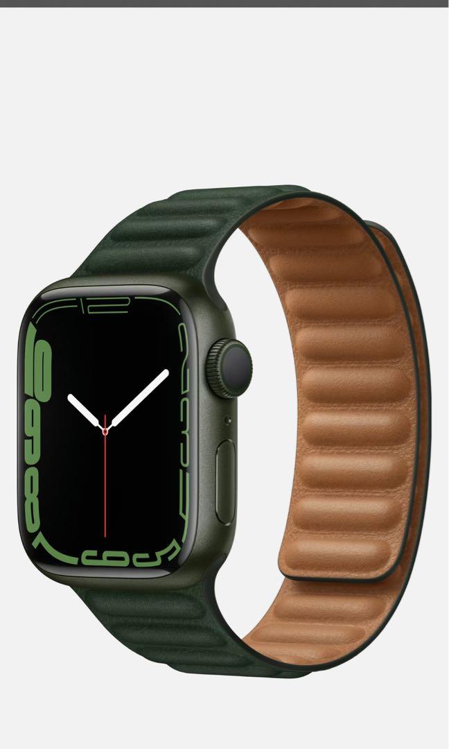 Apple Watch Series 7 45mm Green Aluminium, 手提電話, 智能穿戴裝置
