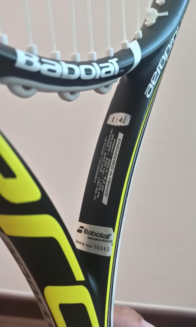 Babolat Aeropro Lite Tennis Racket, Sports Equipment, Sports & Games ...
