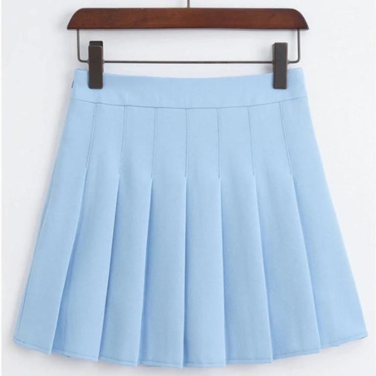 baby blue tennis skirt, Women's Fashion, Bottoms, Skirts on Carousell