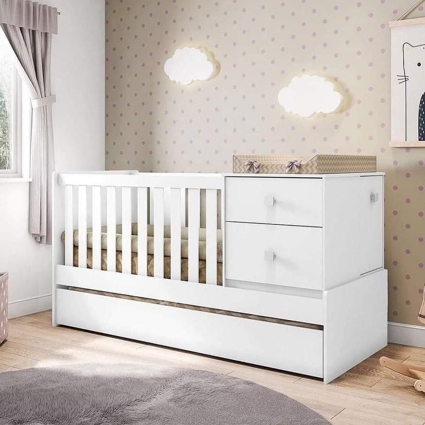 Crib with pull best sale out bed