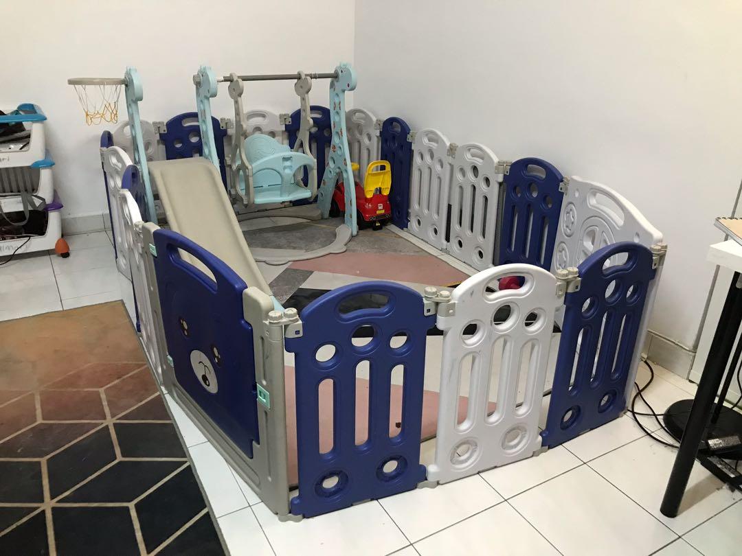 Baby deals fence playground