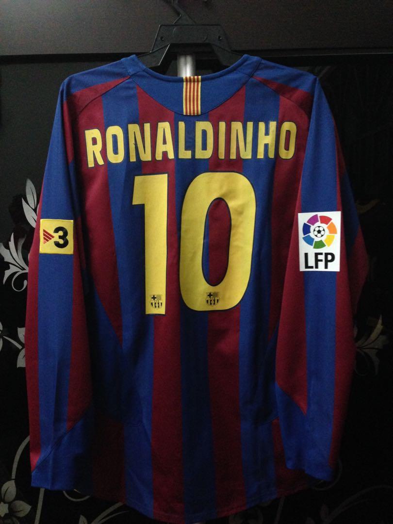 Ronaldinho barcelona jersey 2004 sales