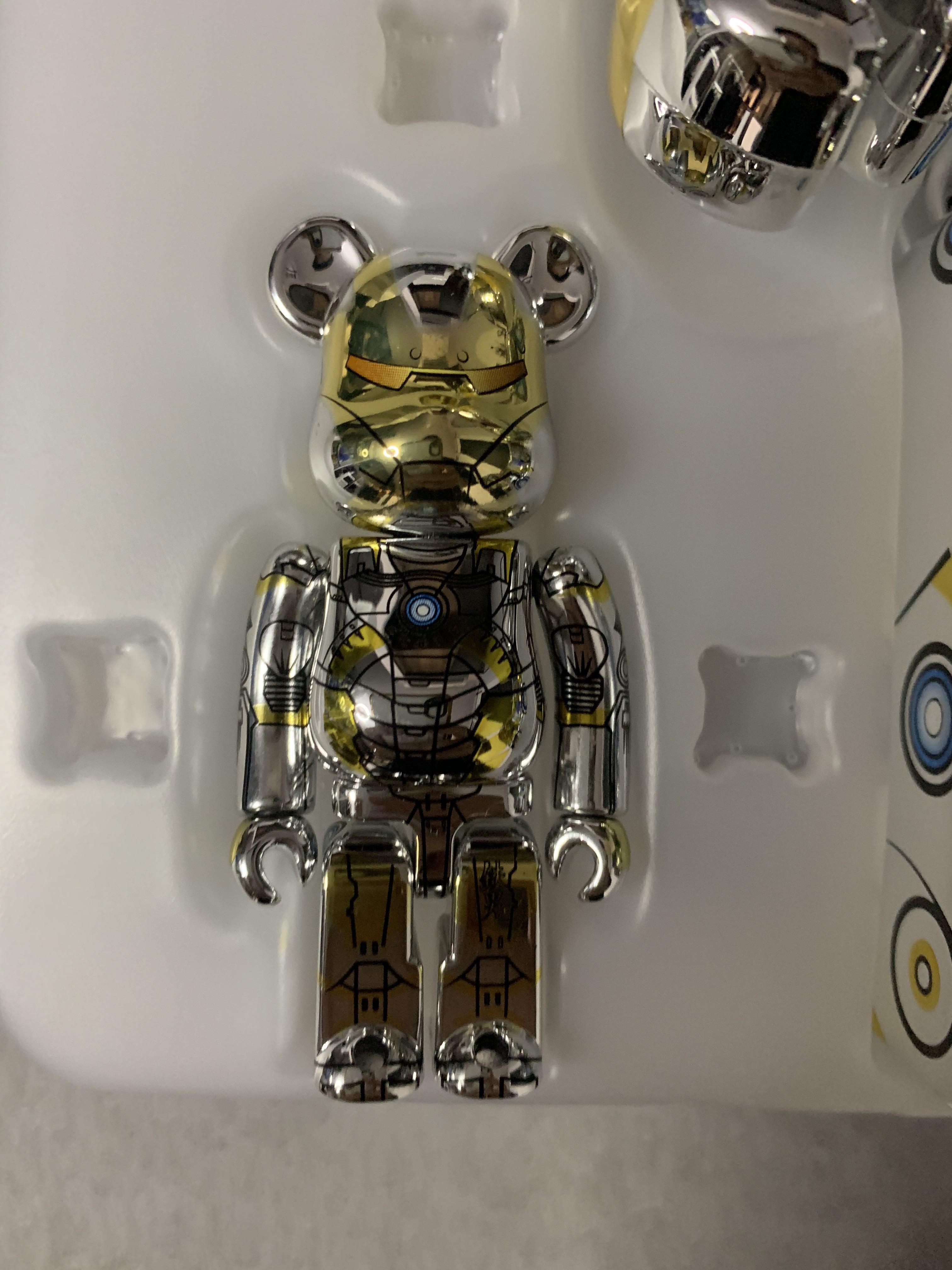 Bearbrick be@rbrick sorayama 空山基iron man 400% 100%, 其他, 其他